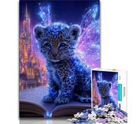 Jigsaw Puzzles for Teenagers 1000 Piece Leopard Baby Teenager Puzzles,learning Educational Is Ideal As A Gift for The Whole Family (size 38x26cm)