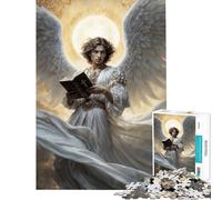 Jigsaw Puzzles for Teenagers 1000 Piece Light of God’s Truth Archangel Uriel Brain Intelligence Challenge Addictive Toys Family Game Stress Reliever Funny Gifts (Size 50x75cm)