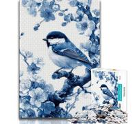 Jigsaw Puzzles for Teenagers 1000 Piece Little Blue Bird,Educational Stress Relief Toy for Is Ideal As A Gift for The Whole Family (38x26cm)
