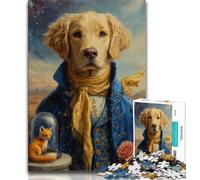 Jigsaw Puzzles for Teenagers 1000 Piece Little Prince Dog,Toys Educational Games Stress Relieving Artists Collection,Fine Art (38x26cm)