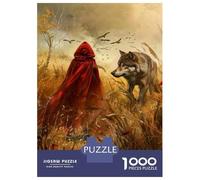 Jigsaw Puzzles for Teenagers 1000 Piece Little Red Riding Hood A Tale of Friendship And Danger Puzzle for Adults Anti-Stress Toys Presents for Women Unique Birthday And Xmas Gifts 70x50cm/1000pcs