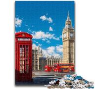Jigsaw Puzzles for Teenagers 1000 Piece London And Paris Cityscapes Teenager Puzzles,Educational Games Home Decoration Suitable for Desktop Decoration (75x50cm)