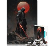 Jigsaw Puzzles for Teenagers 1000 Piece Lone Knight,Toys Educational Games Stress Relieving Artists Collection,Fine Art (38x26cm)