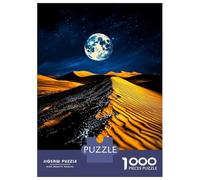 Jigsaw Puzzles for Teenagers 1000 Piece Lunar Dunes Moonlit Desert And Shimmering Path Puzzles for Adults Toy Wall Decor A Work of Art Unique Birthday And Xmas Gifts 70x50cm/1000pcs