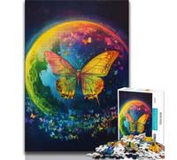 Jigsaw Puzzles for Teenagers 1000 Piece Magic Butterfly 1000 Piece Jigsaw,Challenging Family Activity Games DIY Toy for Home Wall Decor Gifts (size 38x26cm)