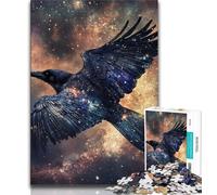 Jigsaw Puzzles for Teenagers 1000 Piece Magic Crow,Family Entertainment Toys with Matching Poster And Trivia Sheet (75x50cm)