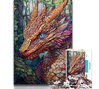 Jigsaw Puzzles for Teenagers 1000 Piece Magic Dragon,learning Educational Toys Fun at Home Activities,Birthday Present,Travel Gifts 38x26cm