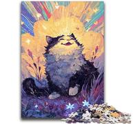 Jigsaw Puzzles for Teenagers 1000 Piece Magical Dream Cat Toys Educational Games Stress Relieving Suitable for Desktop Decoration 26x38cm