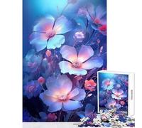 Jigsaw Puzzles for Teenagers 1000 Piece Magical Flowers Jigsaw for Teenagers Stress Reliever Help The Brain Exercise Unique Birthday And Gifts (50x75cm)