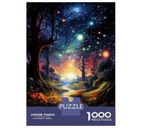 Jigsaw Puzzles for Teenagers 1000 Piece Magical Forest Pathway Puzzle for Adults Hands-on Game Wall Decoration Christmas Birthday Gifts 38x26cm/1000pcs