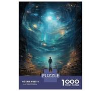 Jigsaw Puzzles for Teenagers 1000 Piece Magical Library Adventure Adult Puzzles Toy Wall Decor Presents for Women Fun at Home Activities, 38x26cm/1000pcs