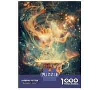 Jigsaw Puzzles for Teenagers 1000 Piece Magical Phoenix Tea Cup Teenager Puzzles Family Game Difficult Challenge Unique Birthday And Xmas Gifts 38x26cm/1000pcs