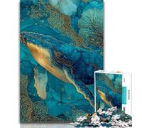 Jigsaw Puzzles for Teenagers 1000 Piece Magical Whale Adult Puzzles,Educational Games Home Decoration Birthday Present, Gifts, Wall Art 50x75cm