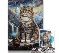 Jigsaw Puzzles for Teenagers 1000 Piece Maine Coon Cat Teenager Puzzles,Educational Games DIY Toys Great Gifts And Toys 26x38cm