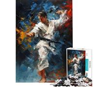 Jigsaw Puzzles for Teenagers 1000 Piece Martial Arts Mastery Educational Challenge Home Art Decor Educational Game for And from 14 Years And over (38x52cm)