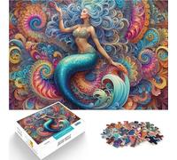 Jigsaw Puzzles for teenagers 1000 Piece Mermaid Sirena Symphony Stressabbau Jedes Stück ist einzigartig Anspruchsvolles Familienspiel38x26cm