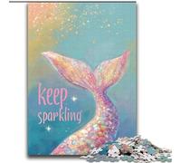 Jigsaw Puzzles for Teenagers 1000 Piece Mermaid Tail,Educational Stress Relief Toy for Is Ideal As A Gift for The Whole Family 38x52cm