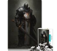 Jigsaw Puzzles for Teenagers 1000 Piece Mighty Medieval Knight,Decompressing Intellectual Educational Toy Is Ideal As Gifts for The Whole Family (38x26cm)
