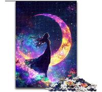 Jigsaw Puzzles for Teenagers 1000 Piece Moon Girl Family Fun for Is Ideal As A Gift for The Whole Family for And Age 14 Years Up (size 26x38cm)