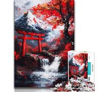 Jigsaw Puzzles for Teenagers 1000 Piece Mount Fuji, Japan,Help The Brain Exercise Addictive Toys to Cultivate Patience Artists Collection,Fine Art (38x26cm)