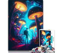 Jigsaw Puzzles for Teenagers 1000 Piece Mushroom Forest Teenager Puzzles,Stress Reliever Staycation Kill Time Home Decoration Toys (size 38x26cm)