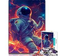 Jigsaw Puzzles for Teenagers 1000 Piece Music Astronaut Puzzles for Teenagers,Educational Games Wall Decoration Unique Birthday And Xmas Gifts (size 75x50cm)