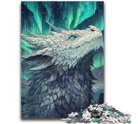 Jigsaw Puzzles for Teenagers 1000 Piece Mysterious Dragon 1000 Piece Puzzle,Stress Reliever Staycation Kill Time Wishlist with Santa Claus (26x38cm)