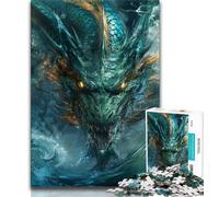Jigsaw Puzzles for Teenagers 1000 Piece Mysterious Dragon Jigsaw,learning Educational Is Ideal As A Gift for The Whole Family 75x50cm