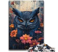 Jigsaw Puzzles for Teenagers 1000 Piece Mysterious Owl for And 14 Years And over Interesting Stress Reduction Gifts for Friends And Family 50x75cm