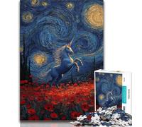 Jigsaw Puzzles for Teenagers 1000 Piece Mysterious Unicorn,Help The Brain Exercise Addictive Toys to Cultivate Patience Artists Collection,Fine Art (38x26cm)