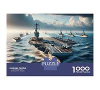 Jigsaw Puzzles for Teenagers 1000 Piece Naval Fleet in Action Jigsaws for Adults Family Game Wall Art Unique Birthday And Xmas Gifts 52x38cm/1000pcs