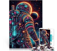 Jigsaw Puzzles for teenagers 1000 Piece Neon Space Journey Decompressing Intellectual Educational Toy Suitable for desktop decoration 50x70cm