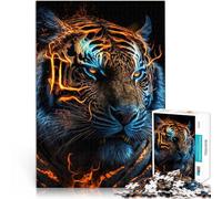 Jigsaw Puzzles for teenagers 1000 Piece neon tiger Spielspielzeug als Familiengeschenk Gutes Geschenk52x38cm