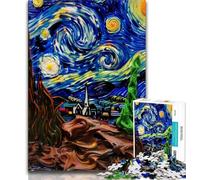 Jigsaw Puzzles for Teenagers 1000 Piece Night Sky Night Sky Teenager Puzzles,Educational Games Home Decoration Suitable for Desktop Decoration 26x38cm