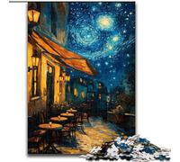 Jigsaw Puzzles for Teenagers 1000 Piece Night Sky Street, Challenging Game And Family Play with Fully Interlocking Randomly Shaped Pieces (Size 26x38cm)