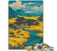 Jigsaw Puzzles for Teenagers 1000 Piece Night Sky Style Temple 1000 Piece Puzzle,Fun Activity for Home, Rainy Days Toys, Birthday Gifts (75x50cm)
