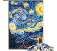 Jigsaw Puzzles for Teenagers 1000 Piece Night Sky Van Gogh Family Fun for Is Ideal As A Gift for The Whole Family for And Age 14 Years Up (size 50x75cm)