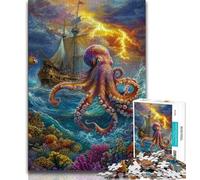 Jigsaw Puzzles for Teenagers 1000 Piece Ocean Octopus 1000 Pieces for Adults,is Ideal As Gifts for The Whole Family for Age 14 (size 38x26cm)