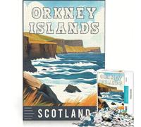 Jigsaw Puzzles for Teenagers 1000 Piece Orkney Islands in Scotland, Impossible Game, Home Art Decor, Artists' Collection, Fine Arts 38x26cm