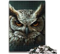 Jigsaw Puzzles for Teenagers 1000 Piece Owl with Headphones 1000 Pieces for Adults,Brain Intelligence Challenge Addictive Toys for Home Decoration (26x38cm)