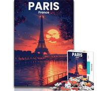 Jigsaw Puzzles for Teenagers 1000 Piece Paris,Educational Stress Relief Toy for Is Ideal As A Gift for The Whole Family (75x50cm)
