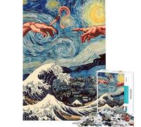 Jigsaw Puzzles for Teenagers 1000 Piece Pass Joints Not Judgement Adult Puzzles Relaxing Games Pattern Assembly Christmas Birthday Gifts (size 50x75cm)