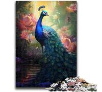 Jigsaw Puzzles for Teenagers 1000 Piece Peacock And Cherry Blossom 1000 Pieces for Adults,Brain Intelligence Challenge Addictive Toys for Home Decoration (75x50cm)