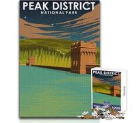 Jigsaw Puzzles for Teenagers 1000 Piece Peak District Nat Park Art Practical Game Analysis And Logic Gift For Birthdays Size 38x52cm