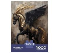 Jigsaw Puzzles for Teenagers 1000 Piece Pegasus Mythological Puzzles for Adults Toy Wall Decor A Work of Art Unique Birthday And Xmas Gifts 52x38cm/1000pcs