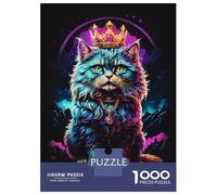 Jigsaw Puzzles for Teenagers 1000 Piece Persian Cat Abstract Puzzles for Adults Toy Wall Decor A Work of Art Unique Birthday And Xmas Gifts 70x50cm/1000pcs