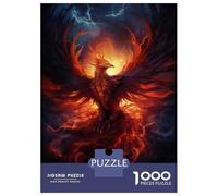 Jigsaw Puzzles for Teenagers 1000 Piece Phoenix Rising Art Print-1 Puzzle for Adults Hands-on Game Wall Decoration Christmas Birthday Gifts 52x38cm/1000pcs