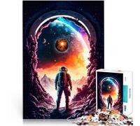 Jigsaw Puzzles for teenagers 1000 Piece Planetary Collision Challenging Game and Family Play Suitable for desktop decoration 26x38cm