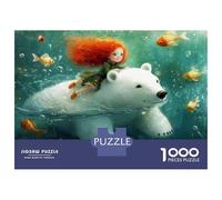Jigsaw Puzzles for Teenagers 1000 Piece Polar Bear Fantasy Artwork-1 Jigsaws for Adults Family Game Wall Art Unique Birthday And Xmas Gifts 70x50cm/1000pcs