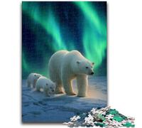 Jigsaw Puzzles for Teenagers 1000 Piece Polar Bears Jigsaw,learning Educational Is Ideal As A Gift for The Whole Family (75x50cm)